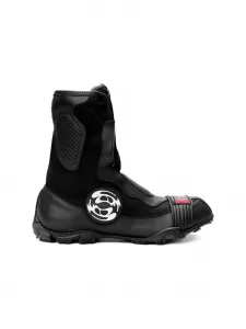 Ботинки в стиле милитари с сетчатыми вставками Rombaut, черный