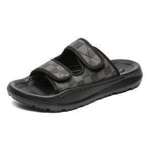 SOBB Тапочки-слайды мужские, черные, износостойкие, с амортизацией