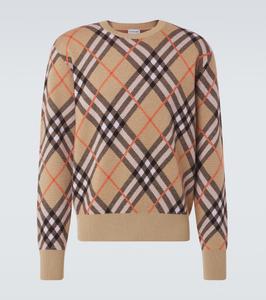 Свитер Burberry Check из смесовой шерсти Burberry, Sand Ip Check