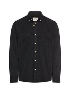 Рубашка с длинными рукавами и нагрудным карманом черного цвета Camel Active