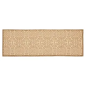 Коврик для внутреннего и наружного использования с геометрическим принтом Safavieh, коричневый, 244x244 см