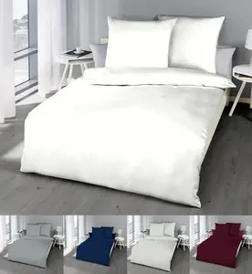 Постельное белье JACK by Kaeppel из тонкой фланели, однотонное, большой выбор цветов, разные размеры, цвет: белый, размер: 135x200 см. Jack