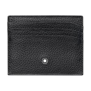 MONTBLANC Кожаный картхолдер Meisterstuck с бисерной отделкой мужской черный