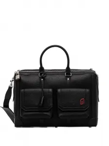 Сумка для ноутбука с логотипом и карманом Liu Jo, черный