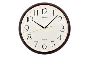 SEIKO Часы Quartz Movement Polyester Plastic Shell Wall Clock Unisex White