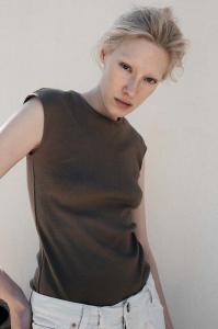 Хлопковый топ TETE Muuv., коричневый