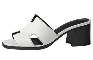 HERMES Сандалии Helia Slide женские белые 6 см