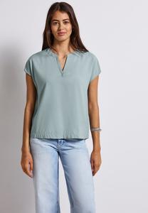 Блуза Street One SPLIT NECK, Blau/Blue