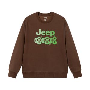 Детский свитшот с круглым вырезом Moderate Jeep, coffee