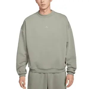 Nike Мужская толстовка светло-зеленого цвета с круглым вырезом, средней толщины