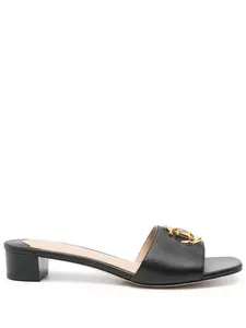 Босоножки с пряжкой Lauren Ralph Lauren, черный