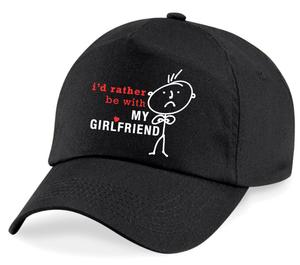 Я бы предпочел быть со своей девушкой. Кепка 60 SECOND MAKEOVER, черный