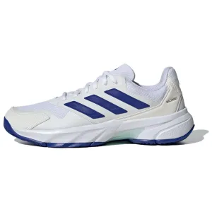 Courtjam Control 3 Cloud White Lucid Blue Semi Flash Aqua Adidas, белый/синий