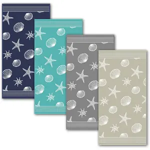 Полотенце Seashell с узором в виде ракушек Dyckhoff, серый