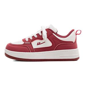 WARRIOR Кроссовки для скейтбординга, увеличивающие рост, износостойкие, легкие, нескользящие, с низким верхом, женские, бордовые, белые