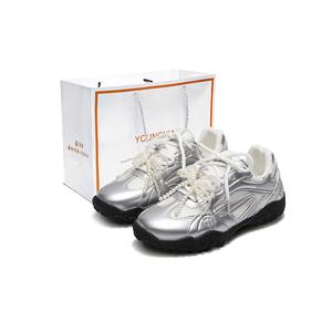 Yang Nianhua Женские повседневные низкие кеды с амортизацией, противоскользящей и износостойкой подошвой Birch Forest Silver, цвет Birch Forest Silver[Box]