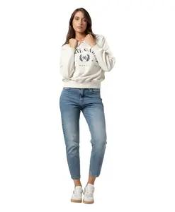 Стильные зауженные брюки три четверти Kocca, синий