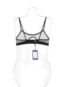 Сетчатый бюстгальтер Maison Close Pure Tentation с каплевидными вырезами, черный