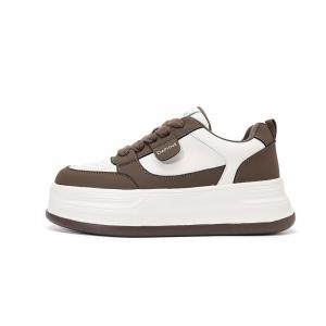 Кроссовки DAPHNE Skateboarding Shoes Women's Mid-top, бежевый/черный