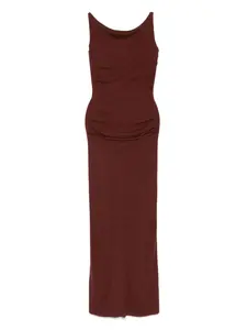 Трикотажное платье макси Aya Muse, коричневый