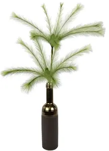 И.ГЕ.А. Искусственная ветка "Перо", В Керамической Вазе I.GE.A. 40х80х28 см, зеленый