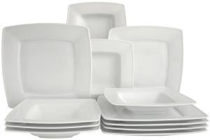 Столовый сервиз виктория белый 12 предм Creatable, белый