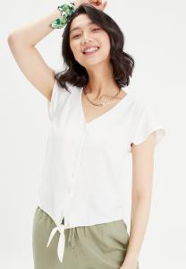 Блузка Mit Kurzen Ärmeln Cache Cache, кремовый