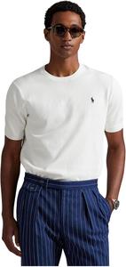 Polo Ralph Lauren мужской хлопковый короткий рукав свитер, Deckwash White/Navy Polo Pony