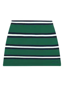 Юбка мини в полоску Sporty & Rich, зеленый