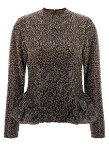 Топ с пайетками ROTATE BIRGER CHRISTENSEN, бежевый