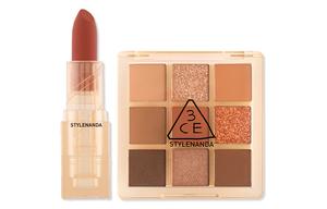 Прозрачная коллекция наборов для макияжа легко растушевывающаяся бархатная матовая помада+палитра теней 3CE