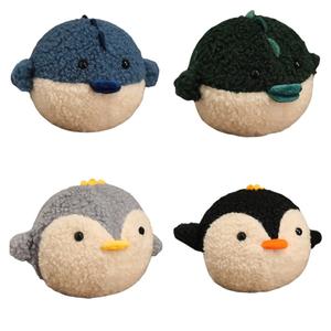 Маленькие плюшевые куклы рыбы-фугу высотой 15 см Fox fairy, зеленый