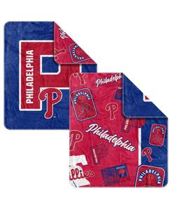 Плед Philadelphia Phillies Dream Weave размером 50 x 60 дюймов Logo Brands, Red