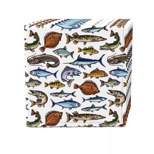 Набор салфеток, 100 % полиэстер, набор из 4 шт., 18x18 дюймов, Fresh Catch