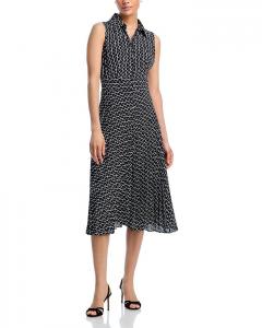 Платье миди на пуговицах T Tahari, мультиколор