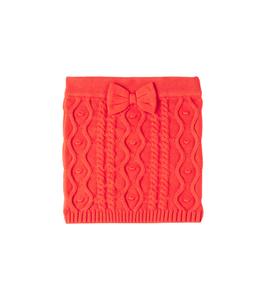 Юбка из трикотажного хлопка с бантом Mini Rodini, красный