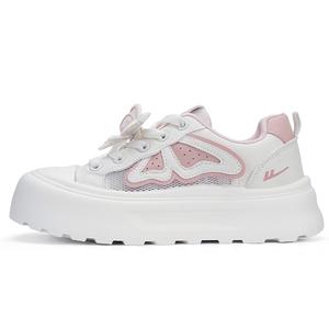 WARRIOR Износостойкие, нескользящие, повседневные туфли с низким верхом, женские, бежево-розовые