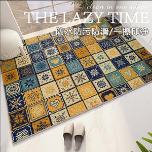 Budis Ковер 160х200 см для прихожей, непромокаемый, нескользящий, из ПВХ кожи