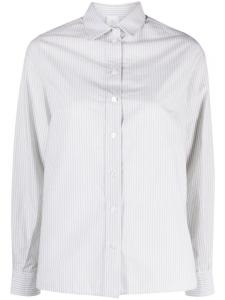 Eleventy полосатая рубашка с длинными рукавами, нейтральный цвет