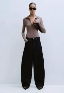 Джинсы свободного кроя Mango, Sort