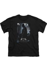 Футболка с коротким рукавом для детей с постером "Бэтмен против Супермена" Gildan, черный