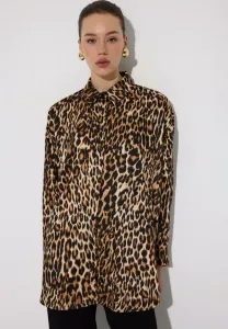 Блузка на пуговицах Touché Privé, Leopard Print