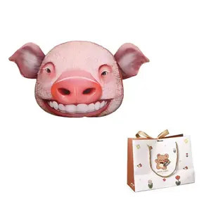 Куклы коллекционные имитация свиной головы плюшевые, высота 40см/50см/70см AZLCL