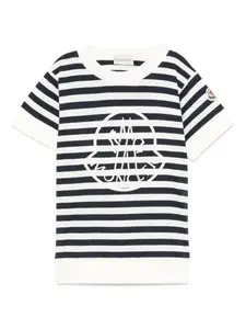 Футболка с короткими рукавами Moncler Enfant, синий