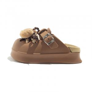 BEIER Женские сабо Мока, тапочки котёнок, цвет Mocha, Kitten Slippers