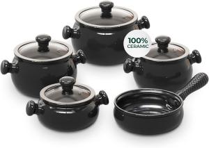 Набор посуды Ceraflame Cookware Premiere, 9 предметов, черный