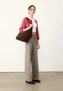 Брюки с широкими штанинами для формальной одежды Stradivarius, Mottled Beige