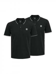 Поло ONLY & SONS Poloshirt Onsefletcher, черный
