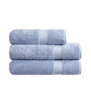 Полотенце из хлопка и модала 700 гр/м2 Etoile Yves Delorme, лазурный