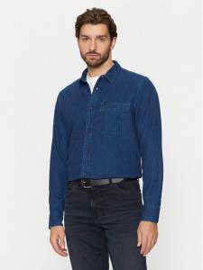 Джинсовая рубашка обычного кроя Lee, синий